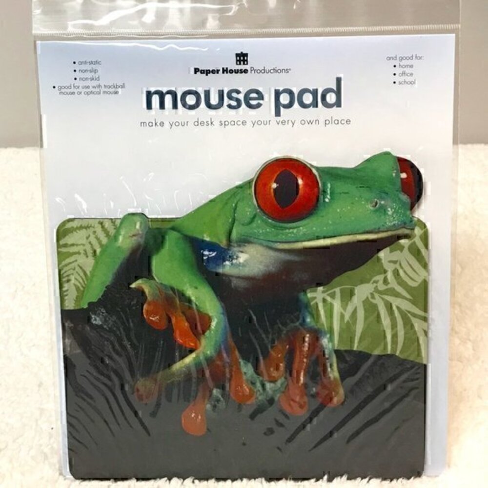 Paper House "Tree Frog" Desk Mouse Pad